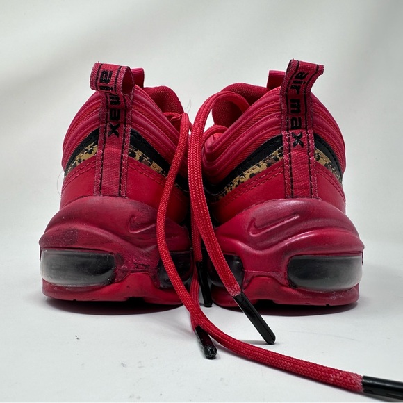 Nike Air Max 97 Red Leopard Womens Size 7.5 Athletic Shoes Sneakers - Picture 12 of 13